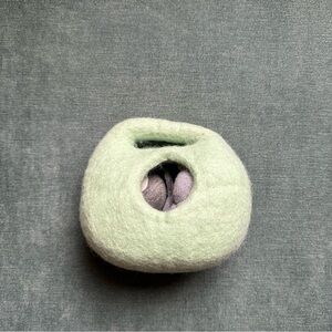 Lovevery Felted Bunnies in a Felt Burrow